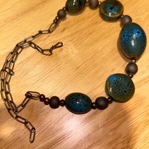 Blue Beaded Necklace